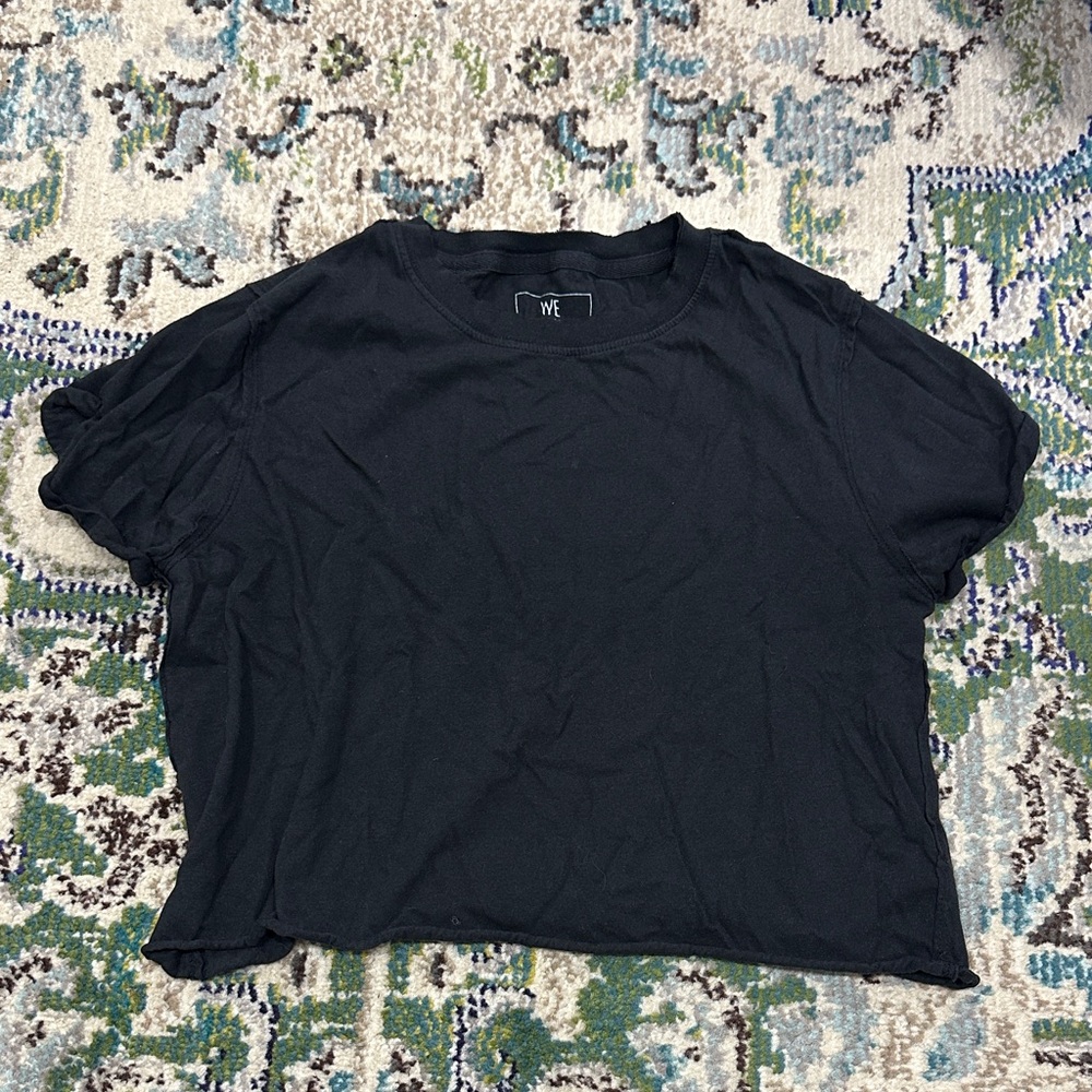 free people black tee